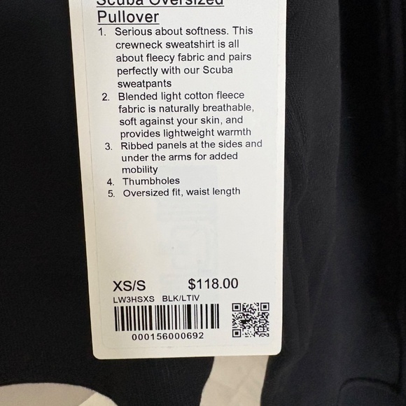 NWT Lululemon Scuba Oversized Pullover - Picture 2 of 3